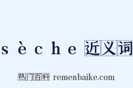 sèche近义词是什么意思的图片